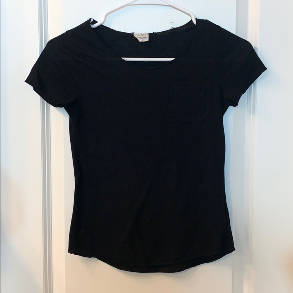 Black top with front pocket